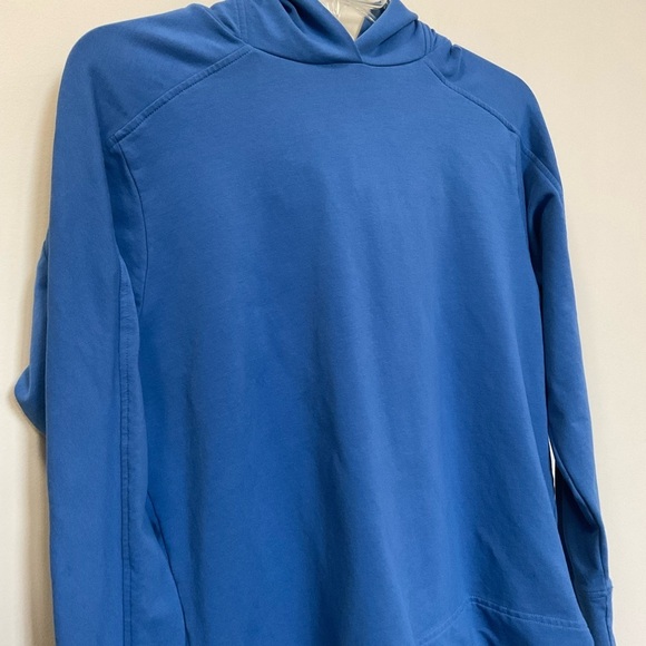 Peruvian Connection Avery Blue Long Sleeve Pullover Hoodie Size M - Picture 2 of 7